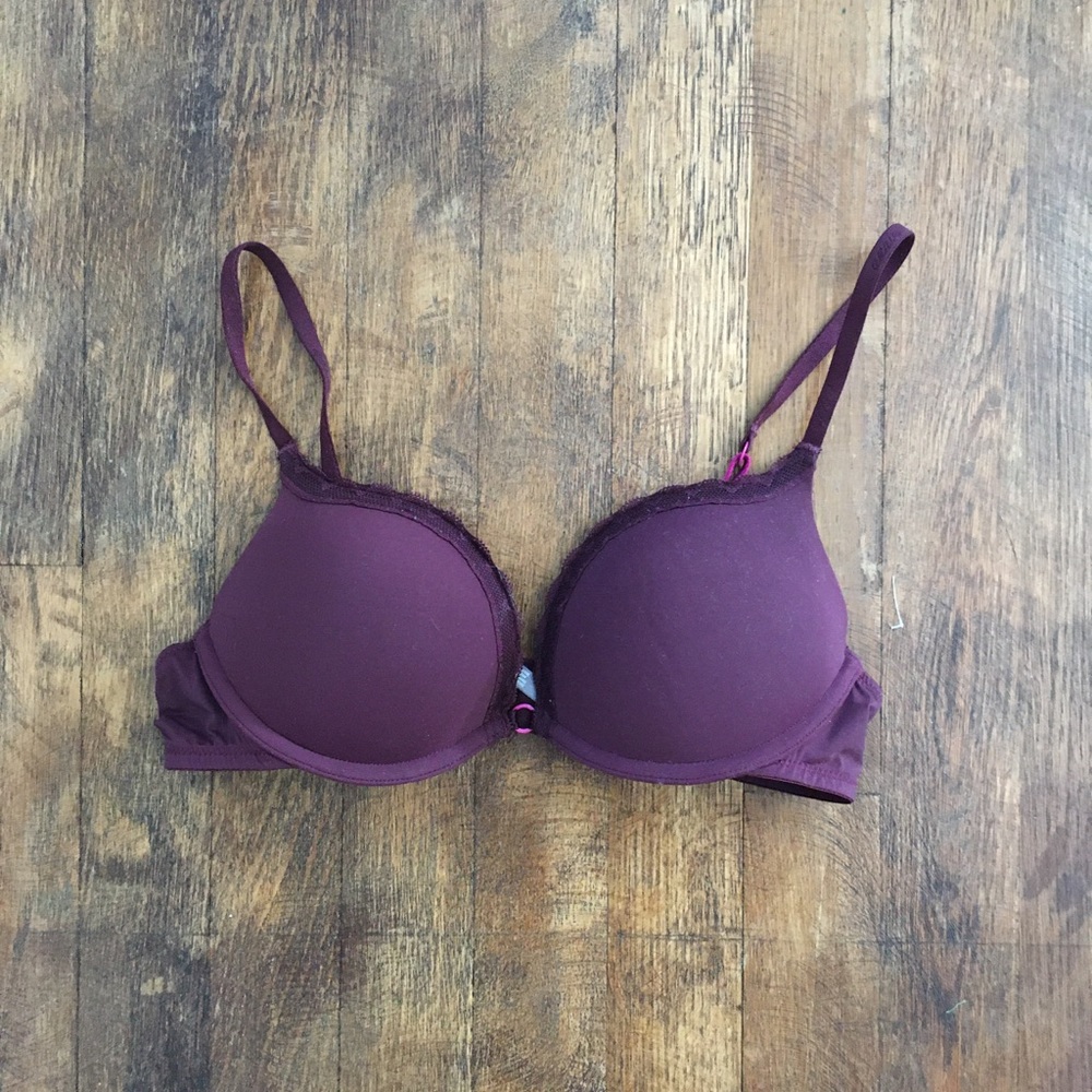 Aerie Maroon Push-up Bra 34B